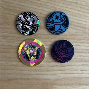 Pokémon and POG flip coin token Colorful Collectible Game Tokens